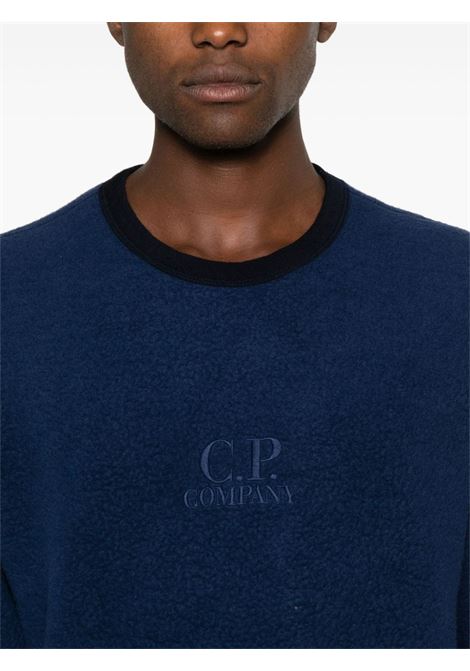 polar flecce sweatshirt man blue in wool C.P. COMPANY | 17CMSS291A-006619G887